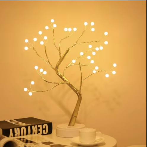 LED Tree Copper Wire Lamp