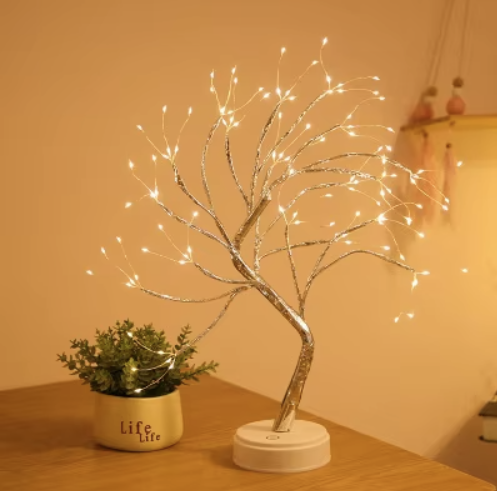 LED Tree Copper Wire Lamp
