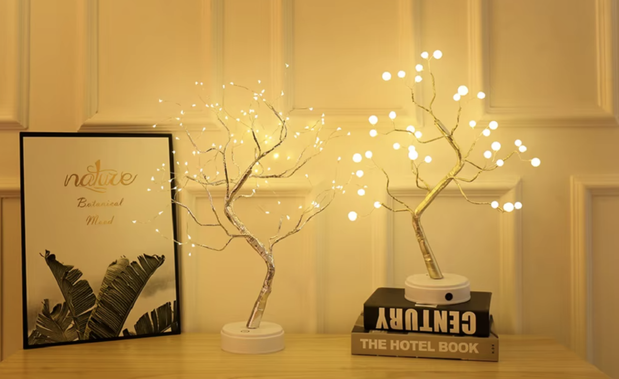 LED Tree Copper Wire Lamp
